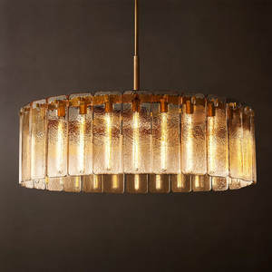 Lámpara Colgante Redonda de Cristal Nórdica, Moderna, para Decoración de Hogar o Salón de Bodas, Hecha a Mano, Lámpara de Araña Moderna de Cristal, Lámpara Colgante de Lujo - Product Image 3