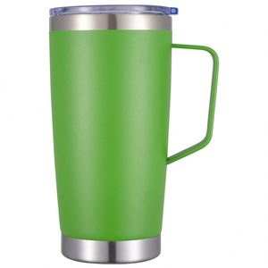 Custom 20Oz Eco-Friendly Powder Coated Double Wall Stainless Steel Vacuum Insulated <b>Hot</b>/<b>Cold</b> Tumbler With Handle - Product Image 5