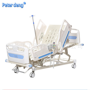 Lit médicalisé manuel Peter Deng en acier inoxydable blanc pour usage domestique et soins aux personnes âgées - Product Image 3