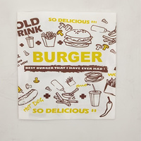 Sacs à frites en papier kraft personnalisés, à fond pointu, avec revêtement anti-graisse, pour emballages de restauration rapide, emballages de frites, emballages de collations, emballages de hamburgers