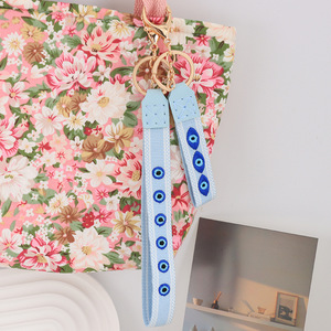 Broderie sac breloques mauvais œil porte-clés homard fermoir sac sac <span class=keywords><strong>à</strong></span> main sangle bonne chance breloques <span class=keywords><strong>oeil</strong></span> bleu porte-clés - Product Image 4