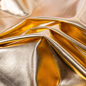 Tissu de danse de haute qualité, léger, extensible dans les deux sens, séchage rapide, uni, 95% polyester, 5% élasthanne, 155 g/m², irisé et doré - Product Image 4