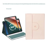 Casing Keyboard berputar TPU, sarung HP untuk Samsung S7/S8/11 inci dengan Slot pena X700/X706/T870/T875 terbuat dari PU untuk penggunaan Laptop
