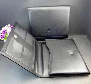 Carpeta de cuero de imitación personalizada para coche, licencia de seguro de registro de coche con Cierre magnético para portatarjetas de documentos - Product Image 1