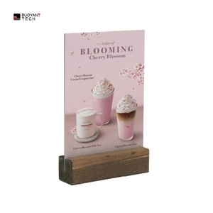 Factory Customized Supermarket A3 A4 A5 Table Sign Poster <b>Acrylic</b> Menu <b>Frame</b> Display Stand Holder - Product Image 5