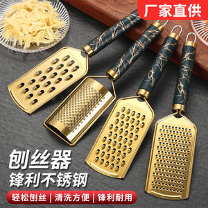 Juego de ralladores de acero inoxidable de primera calidad, 4 piezas, para jengibre, patatas, rábanos, herramienta de cocina, rebanador manual reutilizable - Product Image 5