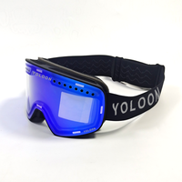 Vente en gros de lunettes de ski personnalisées de nouvelle conception, anti-impact, UV400, anti-buée, avec lentille magnétique pour les sports et les activités de plein air