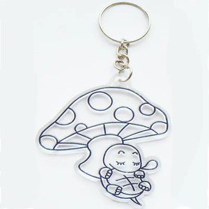 Venta al por mayor de Material plástico <span class=keywords><strong>2</strong></span> patrones langosta seta DIY llavero Sun Catcher Craft Kit para niños - Product Image 2