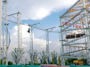 Caboteur extrême extérieur commercial de fermeture éclair d'équipement de parc d'aventure pour le parc d'attractions extérieur - Product Image 2