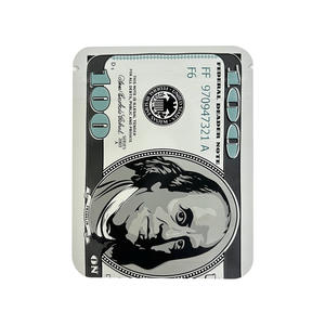 리프 다채로운 파우치 스톡 비닐 봉지에 대 한 다채로운 돈 가방 맞춤 모양의 가방 3.5g 마일라 파우치 - Product Image 1