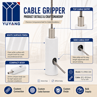 Support de câble compact blanc à sortie latérale réglable pour suspension de luminaires suspendus - Fournisseur en gros