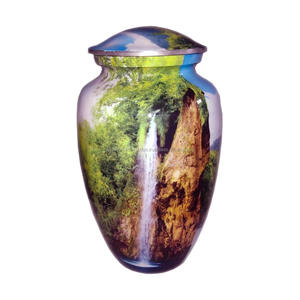 โกศทองเหลืองสำหรับเผาขี้เถ้าของมนุษย์ขี้เถ้าโกศทองเหลืองโกศดีไซน์วินเทจ - Product Image 4