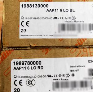 Nuevo bloque de terminales Weidmuller original 1988130000 AAP11 6 <span class=keywords><strong>LO</strong></span> BL RD en stock-alta calidad con 1989780000 - Product Image 5