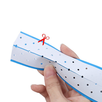 Ruban adhésif perforé bleu anti-transpiration super adhérent double couche pour extensions capillaires Extenda-Bond Plus pour remplacement capillaire