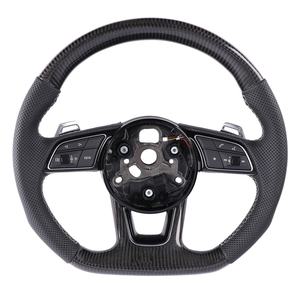 Volante de Fibra de Carbono para Audi Q3 RS3 A5 S4 B9 R8 <span class=keywords><strong>A6</strong></span> C6 <span class=keywords><strong>2011</strong></span> - Product Image 3