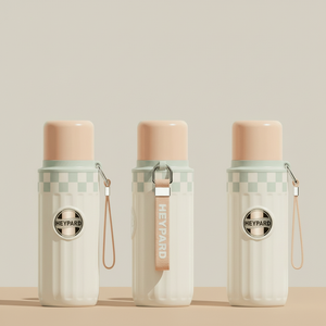 Promozione: Tazza da Viaggio Termica in Acciaio Inox con Isolamento Sottovuoto 24 Ore, Manico, Coperchio, Cucchiaio e Cannuccia, Unisex, Adatta per <span class=keywords><strong>Acqua</strong></span> Bollente - Product Image 2