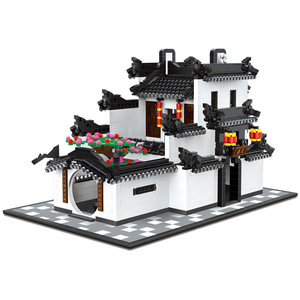 Modelo <span class=keywords><strong>de</strong></span> Mansión <span class=keywords><strong>de</strong></span> la Ciudad Acuática <span class=keywords><strong>de</strong></span> Jiangnan, MOC, Ladrillos <span class=keywords><strong>de</strong></span> Construcción <span class=keywords><strong>de</strong></span> Lujo, 1575 Piezas, Arquitectura China, Set <span class=keywords><strong>de</strong></span> Bloques <span class=keywords><strong>de</strong></span> Construcción Cuteroom - Product Image 1