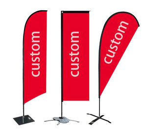 Hot Selling Custom Design Promotional Flags & Banners Beach Flag Advertising Banner Printed Custom Flags & Banners