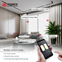 Moteur de rideau intelligent Tuya Wi-Fi silencieux 100-240V 1.2Nm, module de commutation pour rideaux motorisés, ensemble de télécommande USB