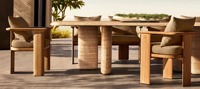 Ensemble de meubles de jardin modulaires en teck de luxe moderne de haute qualité avec coussins à séchage rapide, canapé d'extérieur, garantie 3 ans