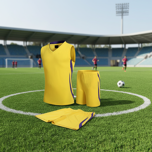 Ensembles de maillots de football pour hommes de haute qualité, vente en gros, logo imprimé OEM, antibactérien, uniformes de sport toutes saisons - Product Image 3