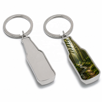 Porte-clés en métal avec ouvre-bouteille pour impression personnalisée par transfert thermique par sublimation