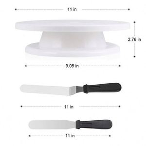 Mesa Giratoria para Decoración de Pasteles, Kit de Herramientas para Decorar Pasteles, Herramienta Giratoria para Hornear, Juego de Utensilios para Repostería - Product Image 2