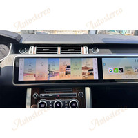 Reproductor Multimedia para Automóvil con Pantalla Dual Android de 15.5 Pulgadas y Carplay para Land Rover Range Rover Sport L494 2013-2017, Unidad Principal con Dos Pantallas QLED
