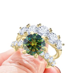 Wholesale100% 925 <b>Sterling</b> <b>Silver</b> VVS 7.8CT pink Moissanite Engagement <b>Ring</b> <b>Set</b> for Women with GRA - Product Image 6