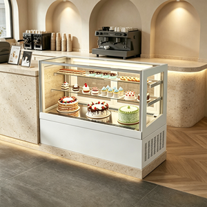 Vitrina Refrigerada <span class=keywords><strong>para</strong></span> Pasteles de Panadería Comercial, con Enfriamiento por Aire y Pantalla Digital, <span class=keywords><strong>para</strong></span> Cafetería o Tienda de Postres - Product Image 3