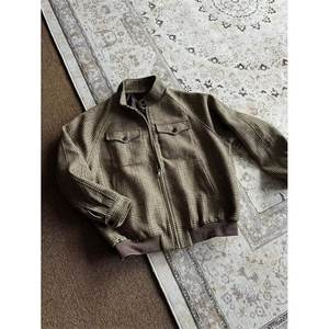 Veste Oclin American Rero Houndsooh Shor pour homme, style automne et hiver, veste Harringon haut de gamme Old Money, en fourrure de raton laveur - Product Image 1