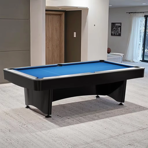 Meja kolam renang Snooker buatan Tiongkok 9 kaki komersial Messa De bilyar kaki dapat disesuaikan toko termurah dalam ruangan grosir untuk Bar - Product Image 2