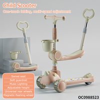 Produits pour bébés, chariot pliable multifonctionnel, poussette-scooter 3 en 1 avec siège auto, vente en gros depuis la Chine