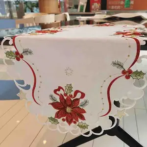 Capa de mesa de festa design de natal à prova d' água para toalha de casamento do hotel