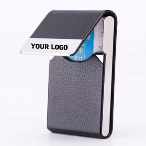 Pu Rfid Wallet for Business <b>Office</b> Promo Event <b>Gift</b> Custom Card Holder Leather - Product Image 1