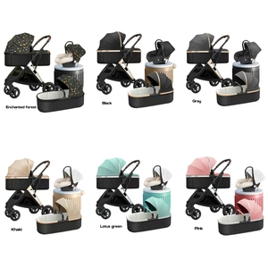 Passeggino JXB 2 in 1 Intercambiabile con <span class=keywords><strong>Seggiolino</strong></span> <span class=keywords><strong>Auto</strong></span> per Neonati, Chiusura Rapida con Una Mano, Carrozzina per Neonati - Product Image 4