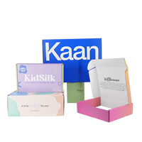 Kotak Kemasan Kertas Desain Premium DIY Kustom, Bahan Daur Ulang untuk Kemasan Merek
