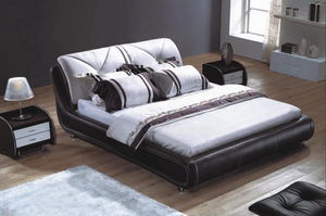 Letto per mobili da camera da letto per matrimoni letto <span class=keywords><strong>King</strong></span> Size in pelle moderno morbido - Product Image 3