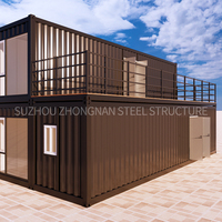 Duplex personnalisé multi-taille 1, 2, 3 chambres, maisons préfabriquées, maisons préfabriquées pour salle de réunion et entrepôt, clé en main