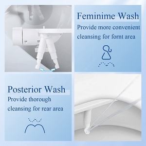 Asiento de inodoro ultradelgado, accesorio de bidé para capó de inodoro, bidé mecánico no eléctrico - Product Image 2