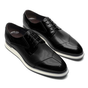 Chaussures pour hommes personnalisées faites à la main en cuir véritable automne respirant anti-dérapant polyvalent classique tenue d'affaires britannique élégante - Product Image 5