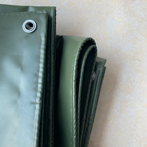 Tissu de bâche enduit de PVC ignifuge imperméable mat vert armée 650GSM pour tente de couverture de voiture de <span class=keywords><strong>bateau</strong></span> de palette de <span class=keywords><strong>remorque</strong></span> de camion - Product Image 5