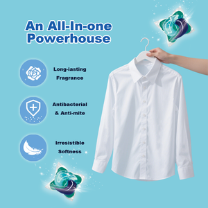 2層洗濯ビーズ香り付き天然洗濯液4 in 1洗浄用ゲルカプセル液体洗剤 - Product Image 5