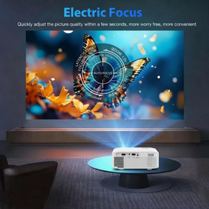 โปรเจคเตอร์พกพาขนาดเล็ก 4K 1000CVIA โปรเจคเตอร์แอนดรอยด์ โฮมเธียเตอร์ วิดีโอ มินิโปรเจคเตอร์ 4K - Product Image 2