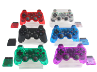 TGZ 208T Sans fil pour manette de jeu Joystick pour PS2 - Design transparent Accessoires de jeu Jouer à des jeux