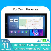 7 inç Çipli Android Araç Tezgah Üstü Çift Din Dokunmatik Ekranlı 2 Din Araç Radyosu Video Autoradyosu GPS WIFI BT