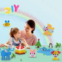 Nouveaux jouets écologiques biodégradables de qualité supérieure, perles magiques Hama à fusionner à l'eau pour enfants