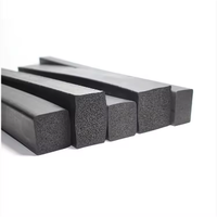 Bandes de caoutchouc carrées solides personnalisées de haute qualité, étanches, en EPDM, colorées, mousse d'étanchéité en caoutchouc, découpées irrégulièrement, étanches