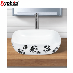 อ่างล้างหน้าเซรามิกบนโต๊ะได้รับการรับรองมาตรฐาน ISO จากผู้ผลิตชั้นนำของอินเดีย - Product Image 1