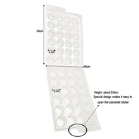 Maßgefertigte Schokoladenverpackung Klare Trüffel-Blisterverpackung